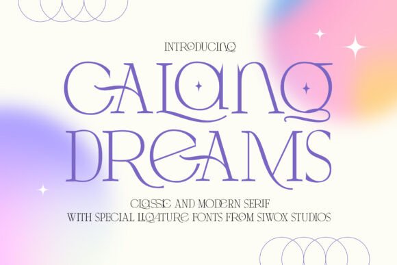 Calang Dreams: A Refined Serif Font for Elegant Branding