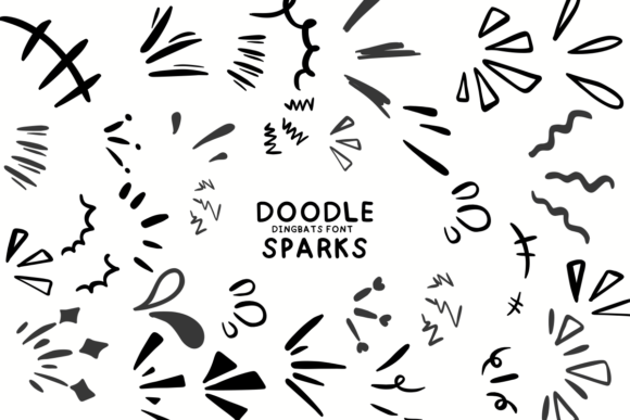 Doodle Sparks: A Playful Dingbats Font for Campaigns