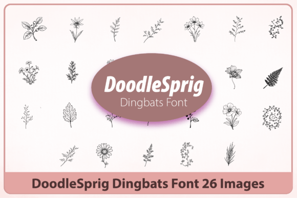 Doodlesprig: A Botanical Dingbat Font for Campaigns