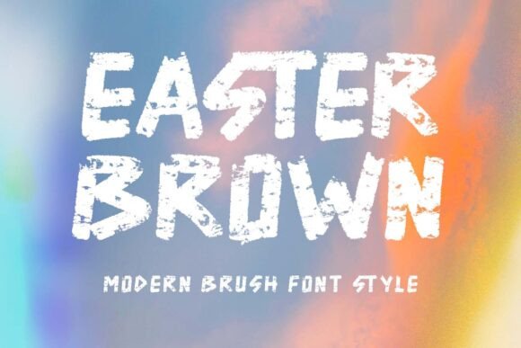 Easter Brown: A Charming Display Font for Handmade Creators