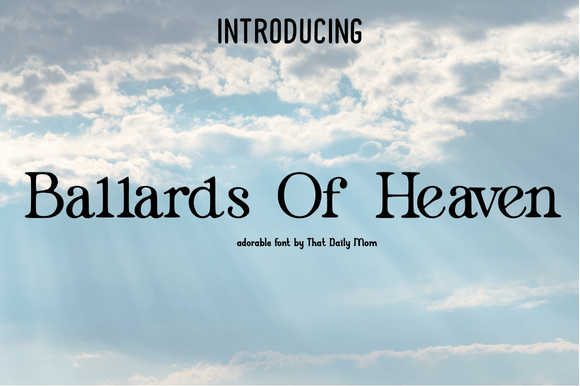 Elevating Web Design with the Ballards of Heaven Typeface