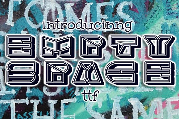 Empty Space: A Modern Display Font for Editorial Design