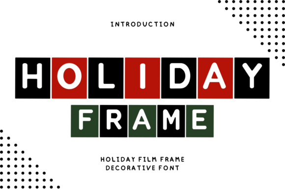 Holiday Film Frame: A Nostalgic Display Font for Web Design