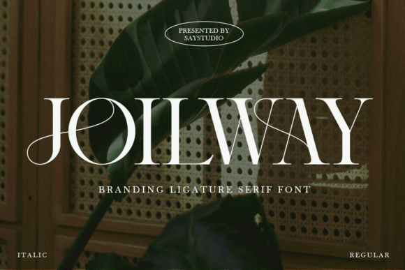 Joilway: A Serif Font for Real-World Design