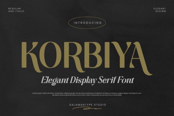 Korbiya: A Premium Serif Font for Modern Web Design