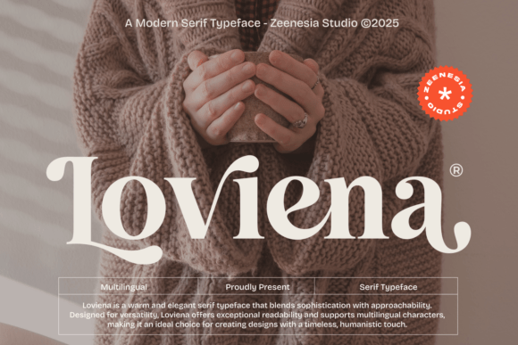 Loviena: The Elegant Serif Font for Handmade Brands