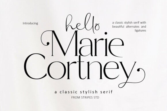 Marie Cortney: Elegant Serif Font