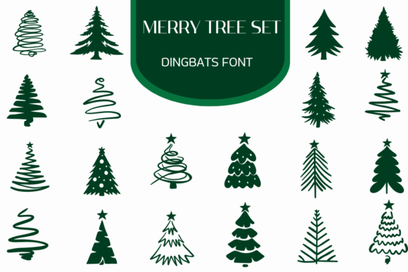 Merry Tree Set Font for Business