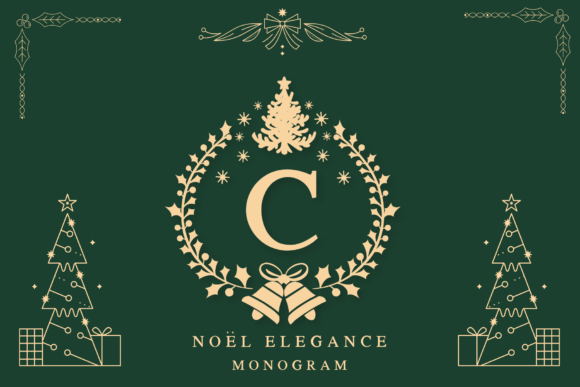 Noel Elegance Monogram Font