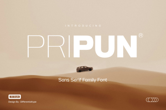 Pripun: A Modern Sans Serif Typeface for Digital Design