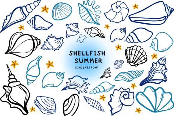 Shellfish Summer Font for Creative Projects